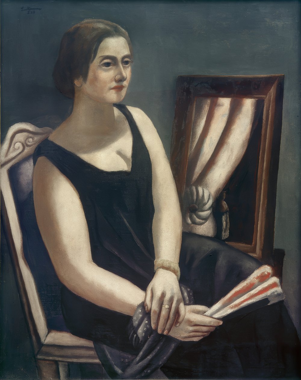 Portræt af Minna Beckmann-Tube af Max Beckmann