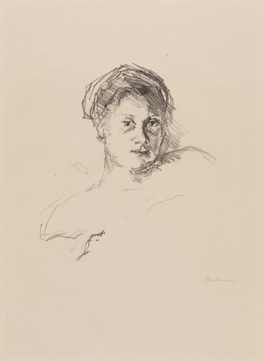 Portræt af Minna Beckmann-Tube af Max Beckmann