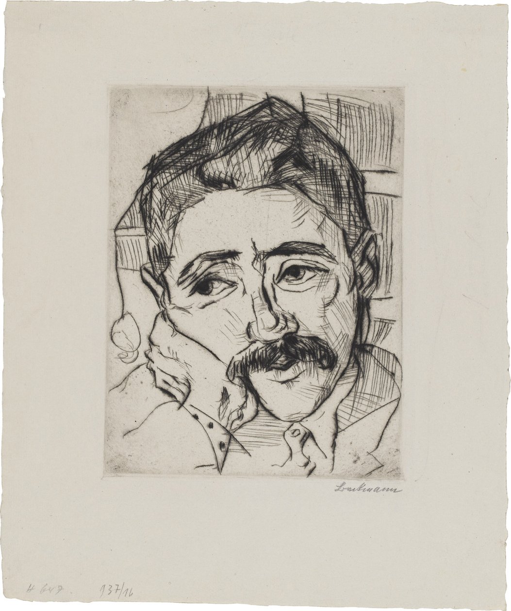 Portræt af Walter Carl (1884-1956) af Max Beckmann