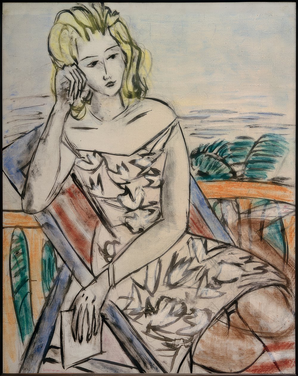 Portræt af en ung pige af Max Beckmann
