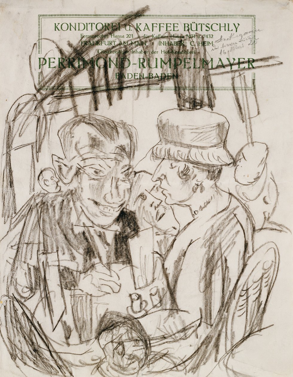 Cafeliv; Cafehausszene af Max Beckmann