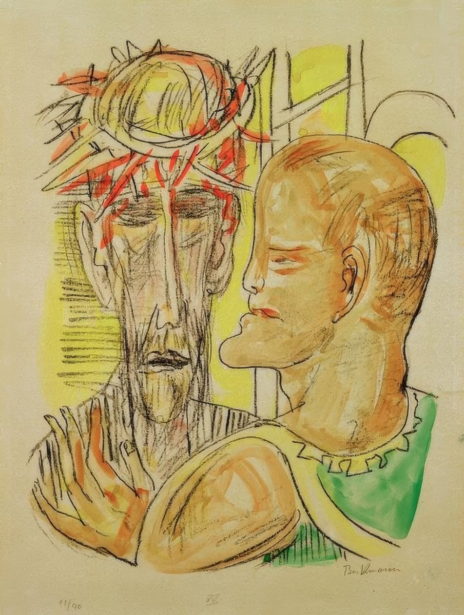 Kristus og Pilatus af Max Beckmann