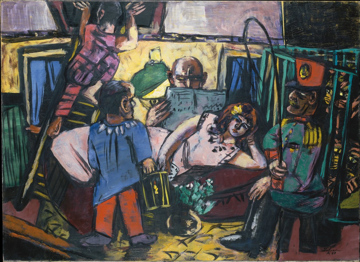 Cirkus Caravan af Max Beckmann