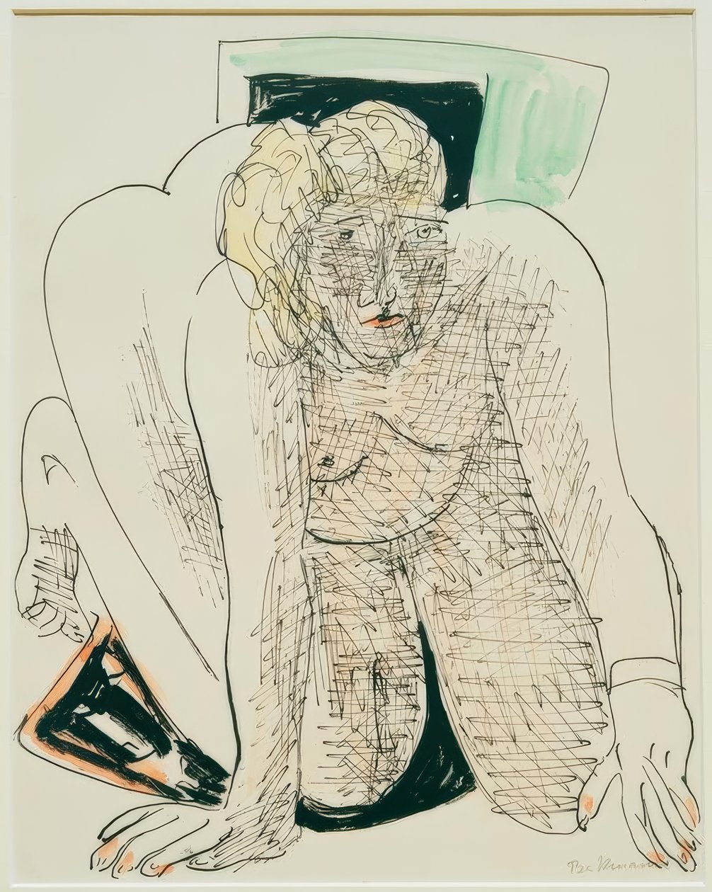 Krybende kvinde af Max Beckmann