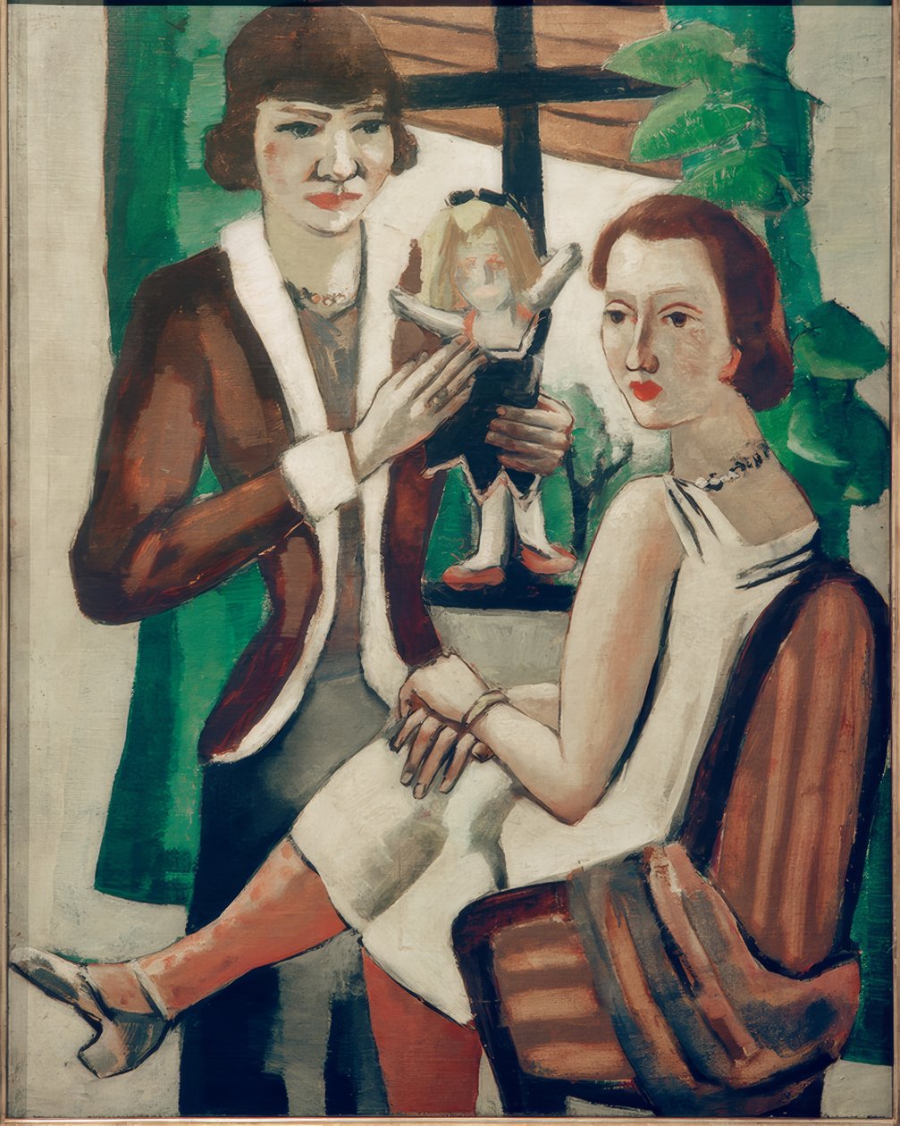 Damer ved vinduet af Max Beckmann