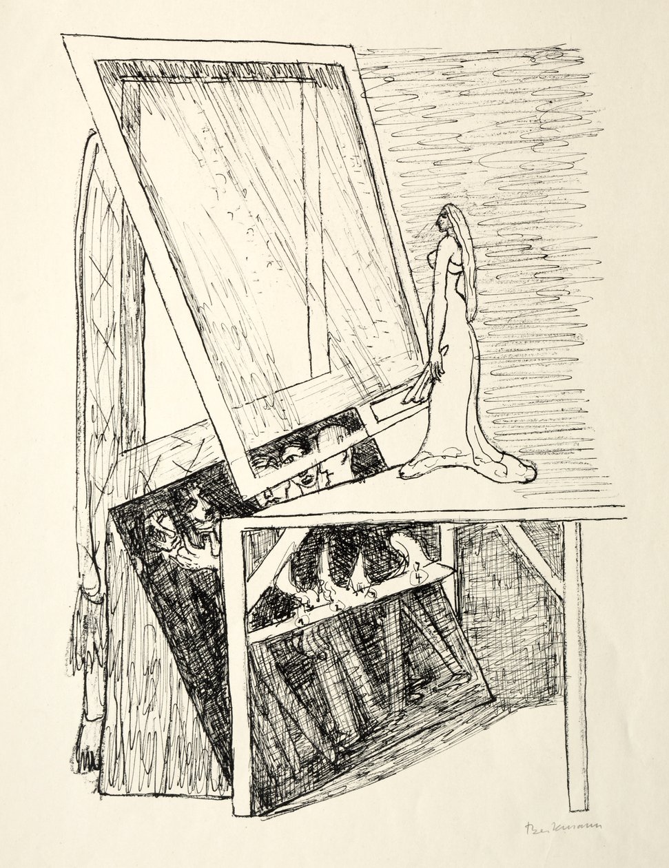 Dag og drøm: Magic Mirror af Max Beckmann