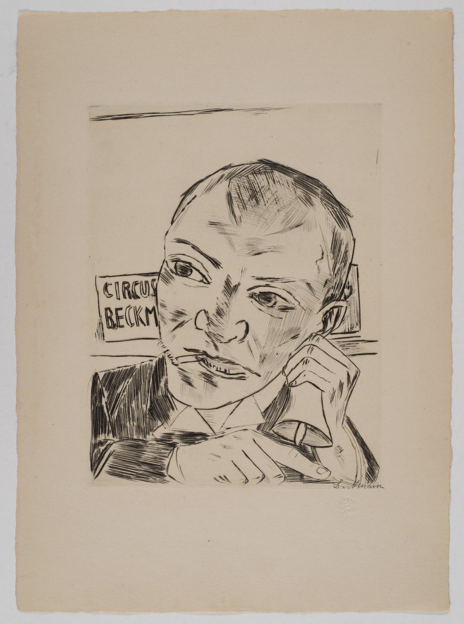 Udråberen (Selvportræt) af Max Beckmann