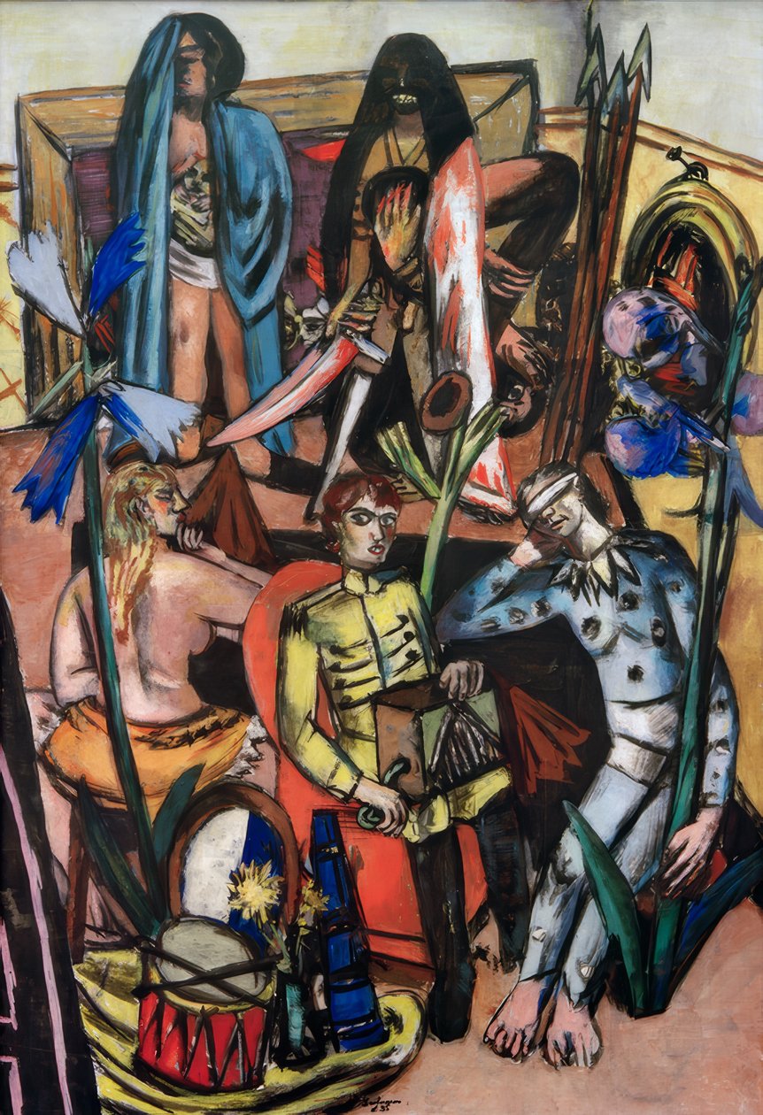 The Leiermann (Das Lebenslied) af Max Beckmann