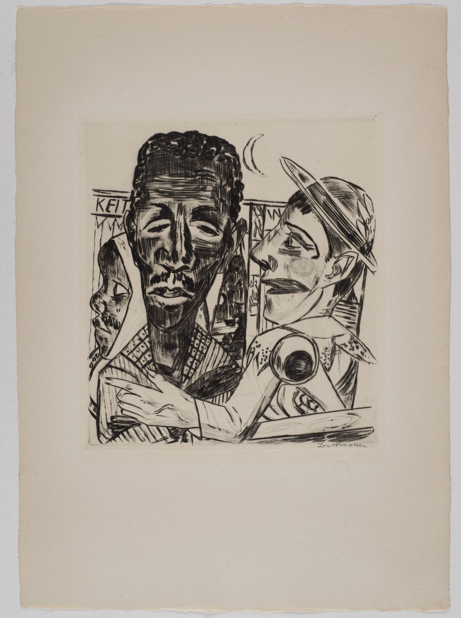 "Den sorte mand" af Max Beckmann