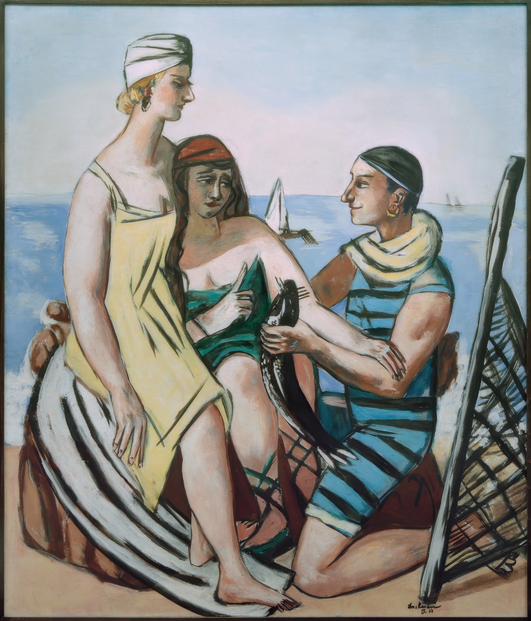 Den lille fisk (den lille havkat) af Max Beckmann