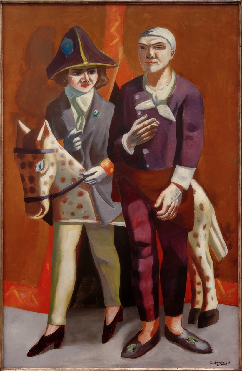 Karneval dobbeltportræt af Max Beckmann