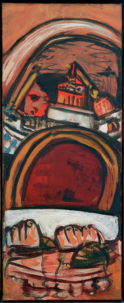 Fødder på badeværelset af Max Beckmann