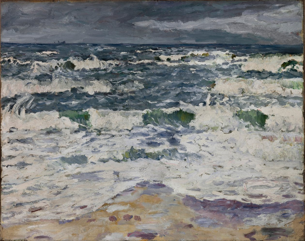 Grå dag ved havet af Max Beckmann