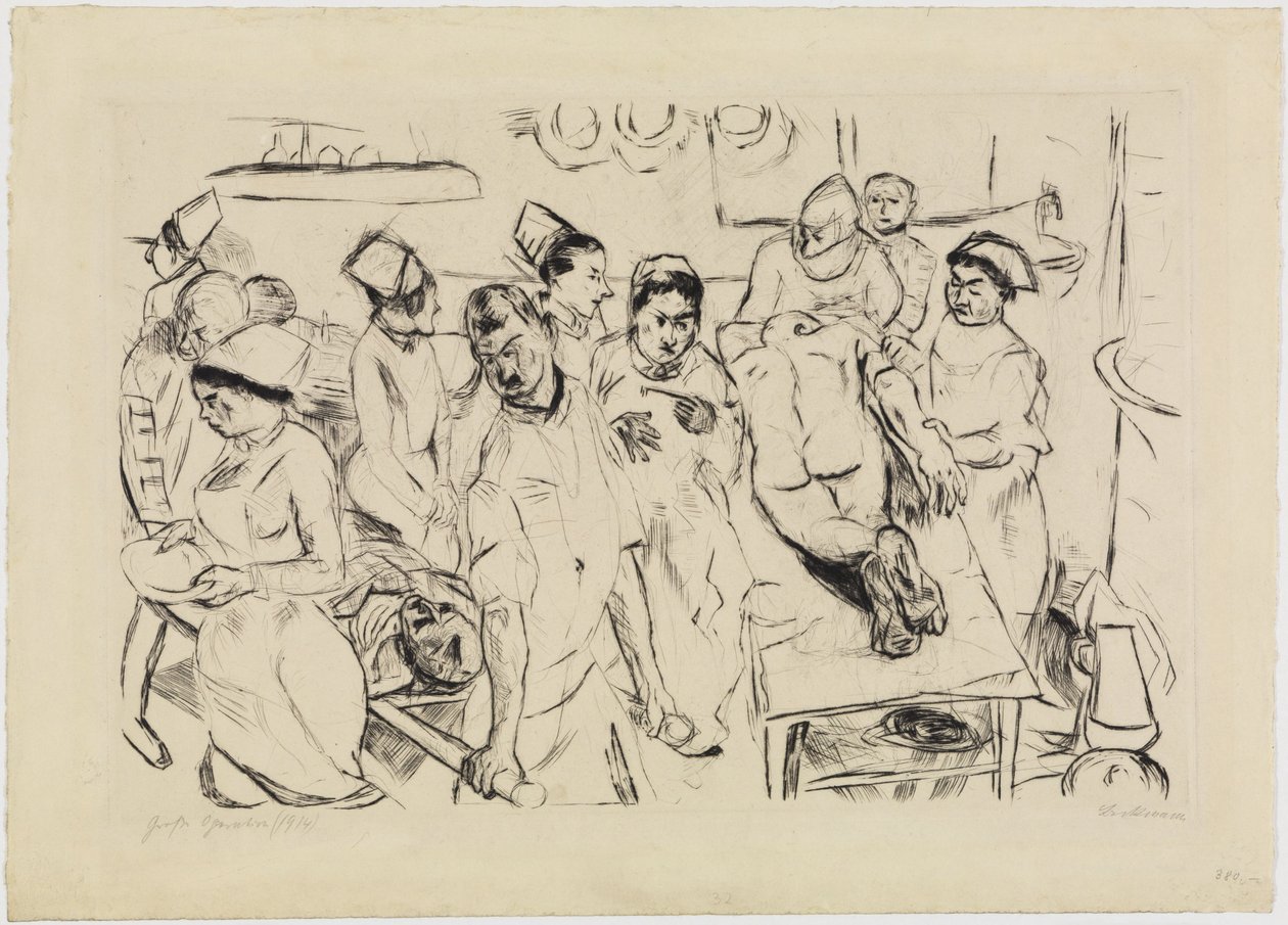 Stor operation af Max Beckmann