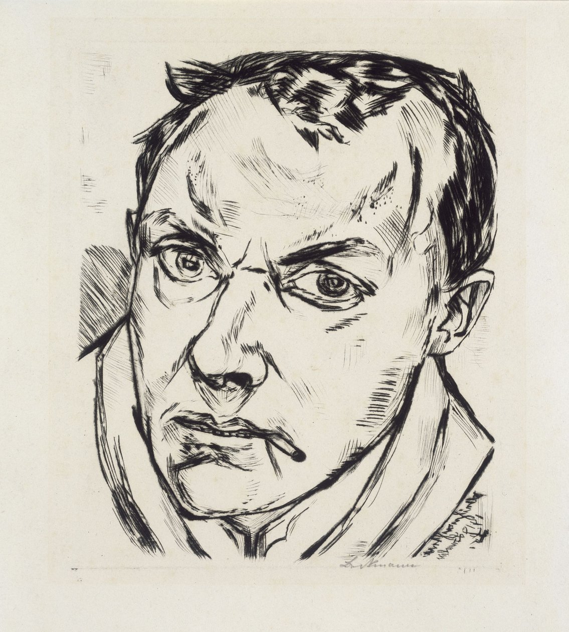 Stort selvportræt af Max Beckmann