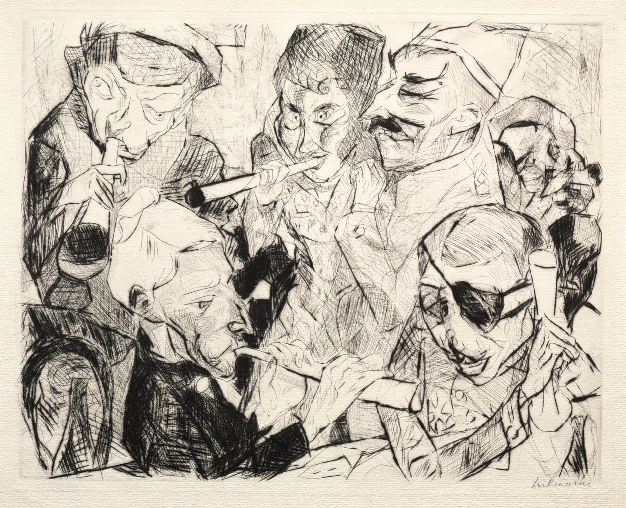 Godt nytår 1917 af Max Beckmann