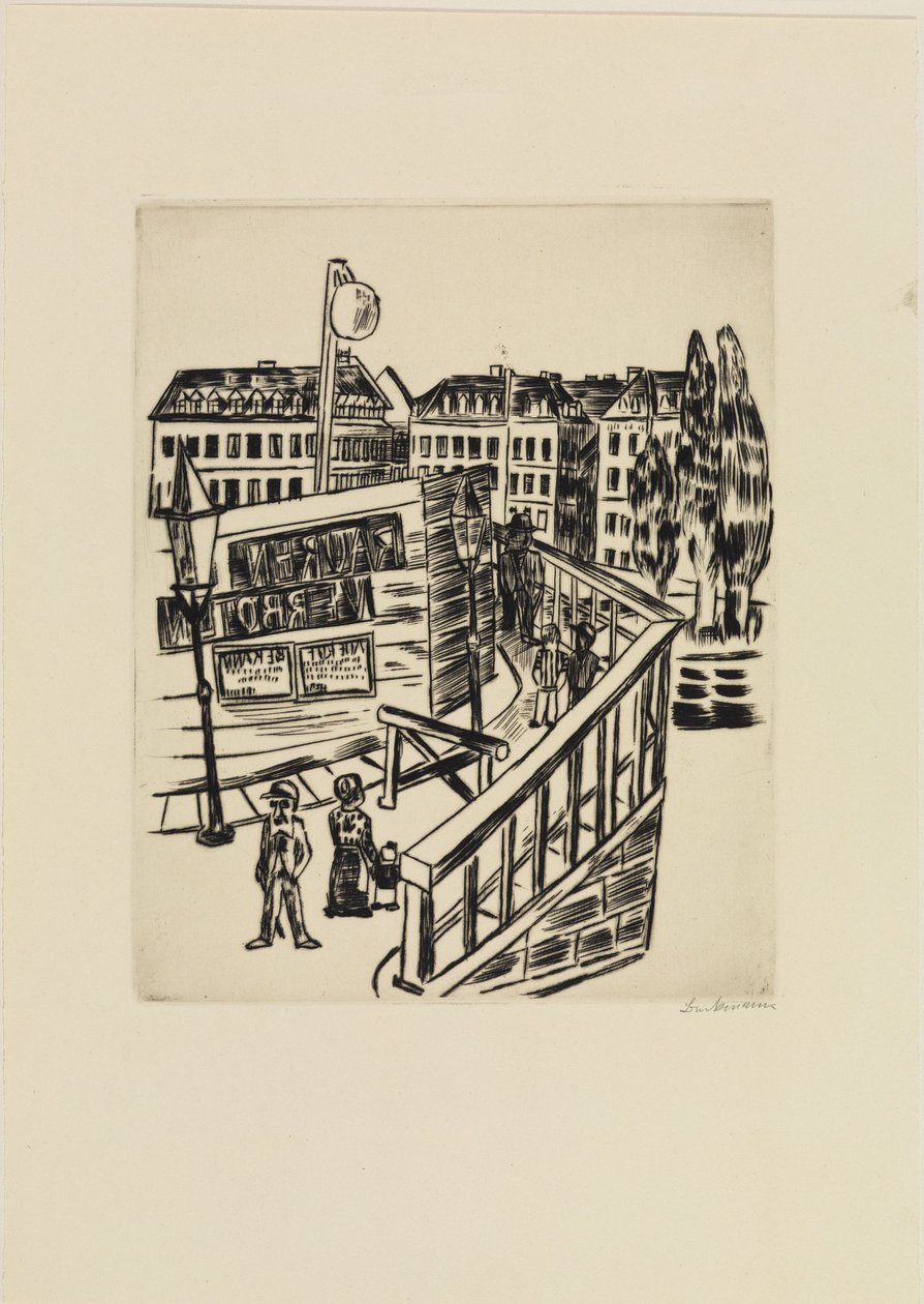 Træbro (Forstadsgade) af Max Beckmann