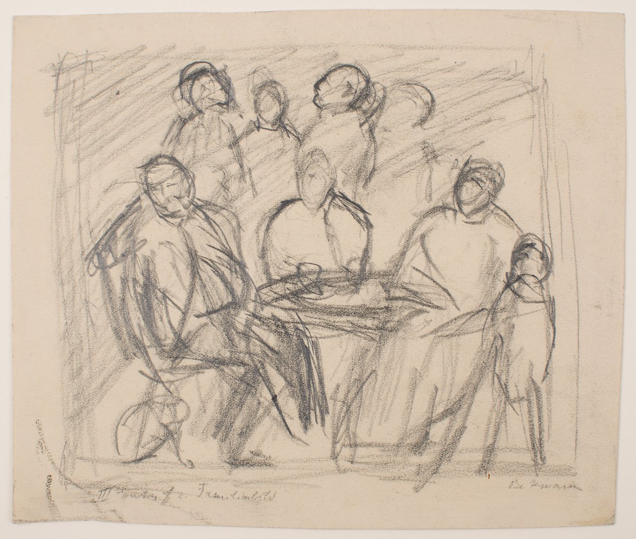 III [Tredje] Skitse til Familieportræt af Max Beckmann