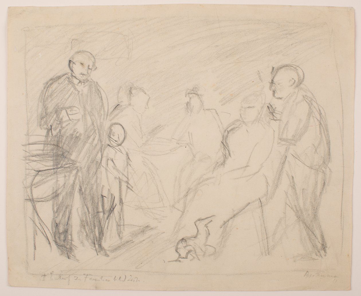 II [Anden] Skitse til Zech familieportræt af Max Beckmann