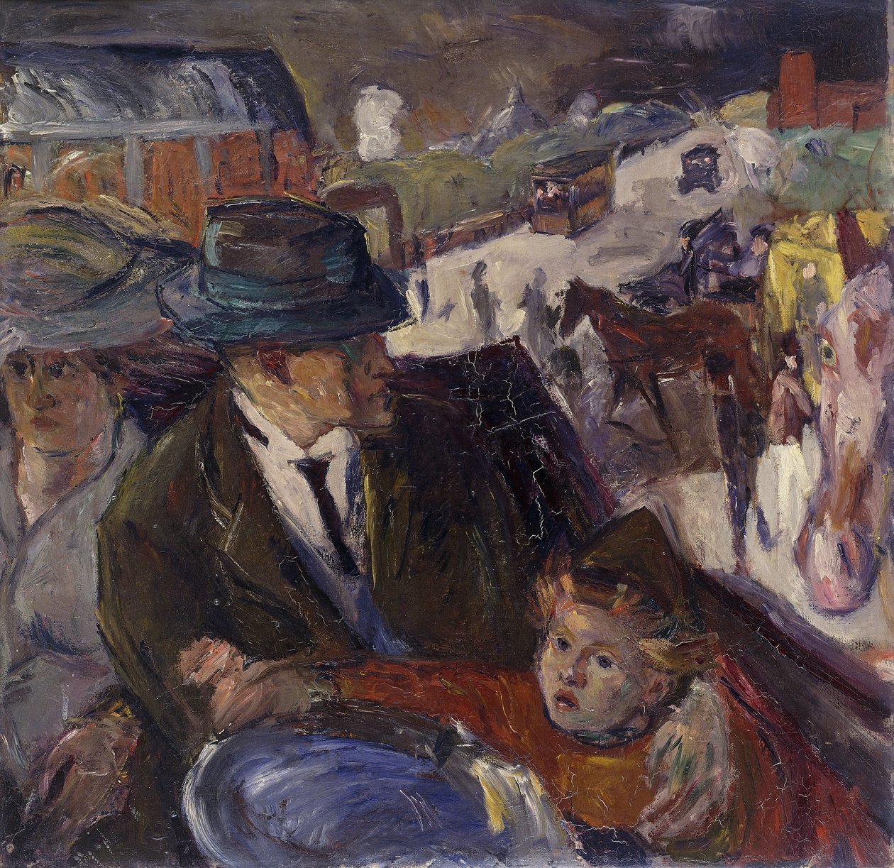 I bilen; Jeg er Auto af Max Beckmann