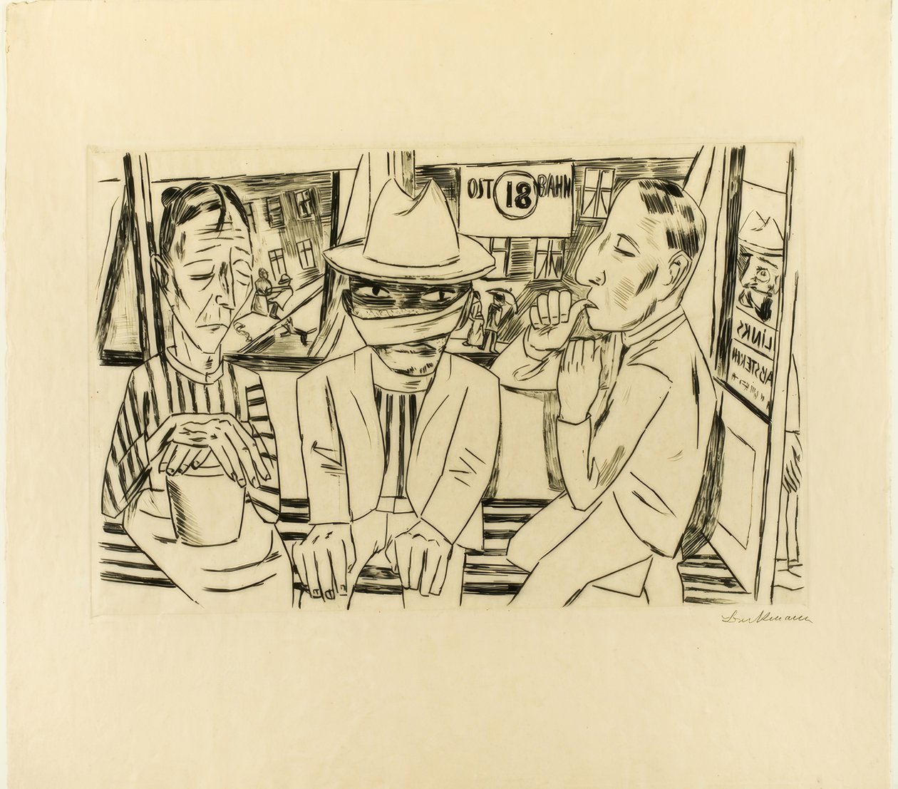 I Sporvognen af Max Beckmann