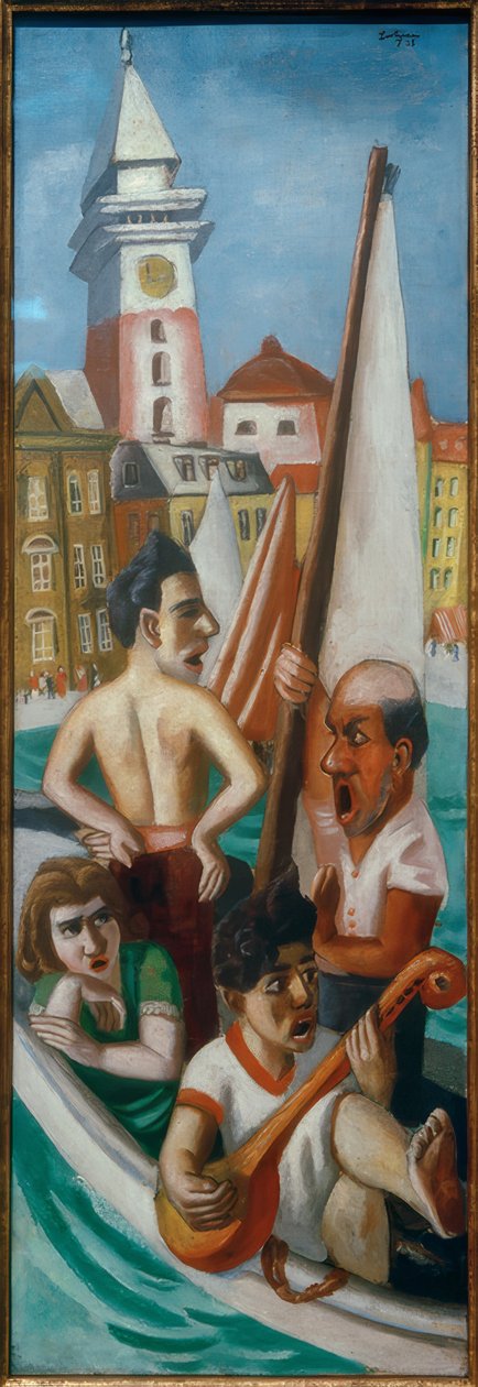Italiensk fantasi af Max Beckmann