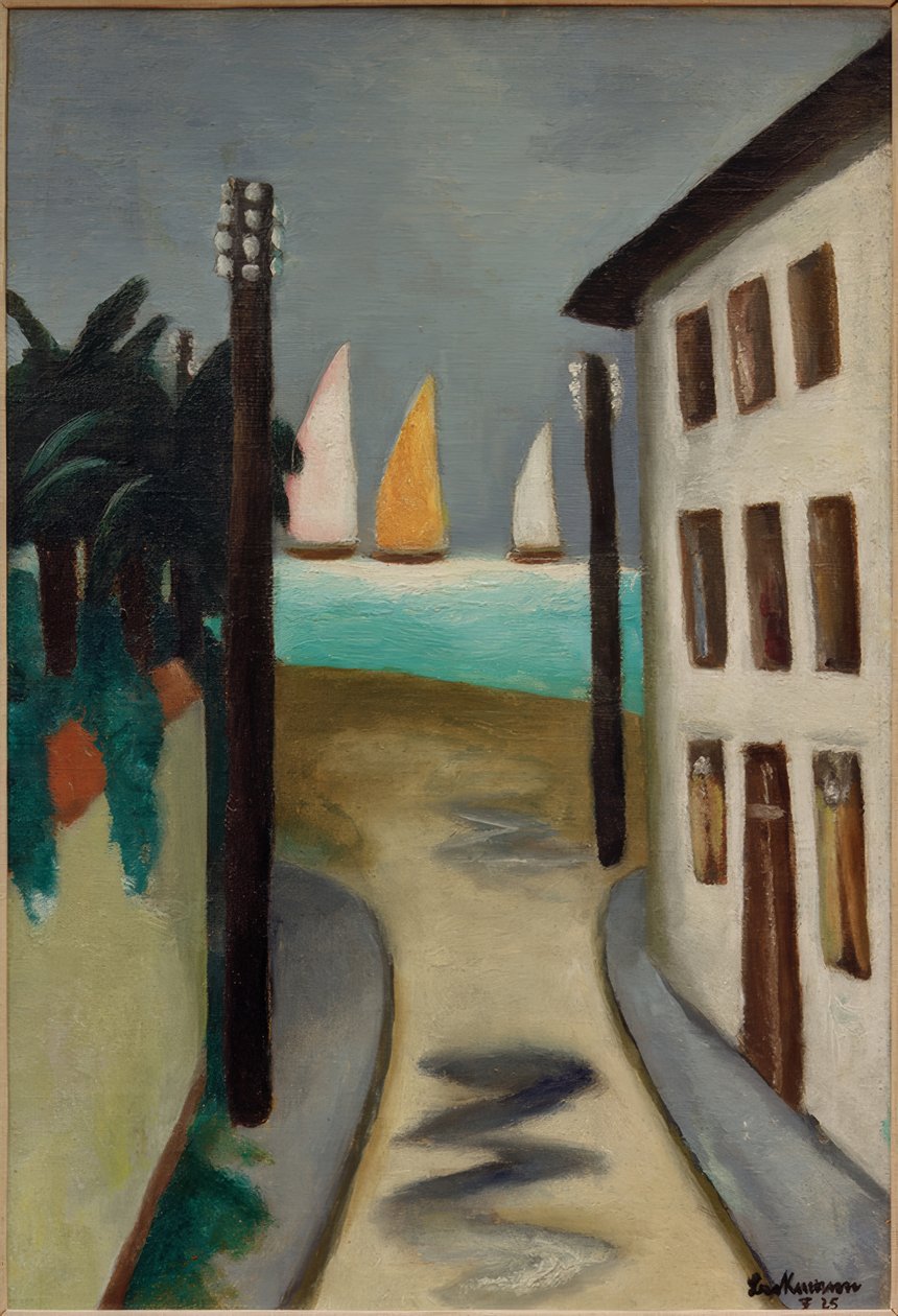 Lille landskab. Viareggio af Max Beckmann