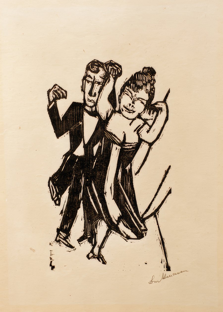 Lille dansende par af Max Beckmann