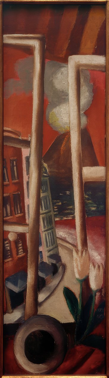 Landskab med Vesuv af Max Beckmann