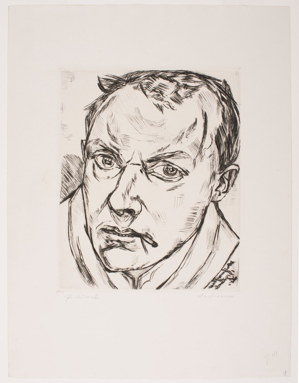 Stort selvportræt af Max Beckmann