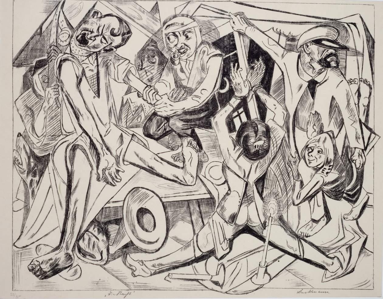 Malepatrus, af Max Beckmann (1884-1950), litografi. Tyskland, det 20. århundrede. af Max Beckmann
