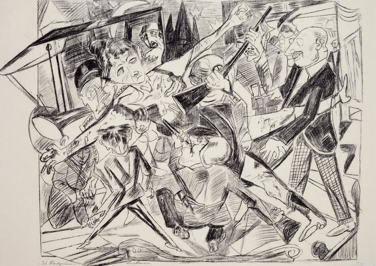 Martyrium, af Max Beckmann (1884-1950), gravering. Tyskland, det 20. århundrede. af Max Beckmann