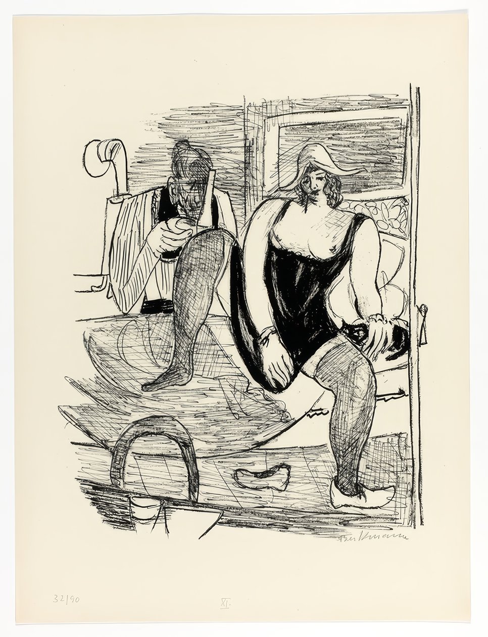 Morgen, tallerken 11 fra Day and Dream af Max Beckmann