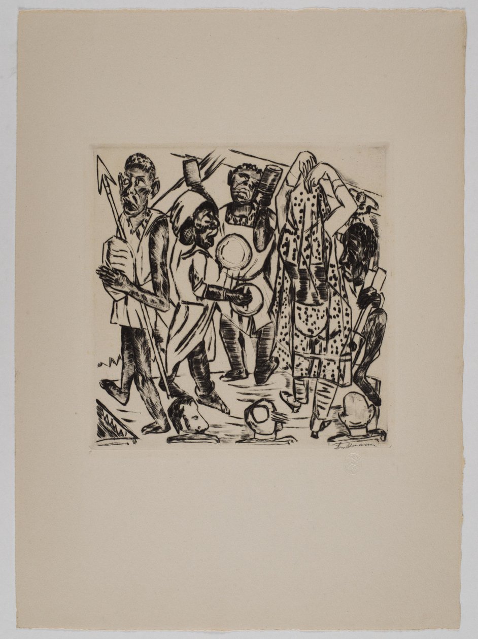„Sort dans“ af Max Beckmann