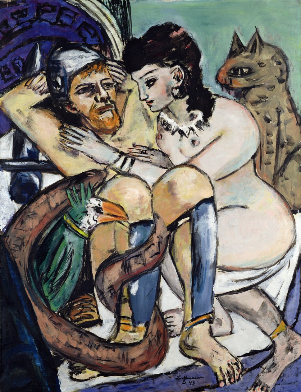 Odysseus og Calypso af Max Beckmann