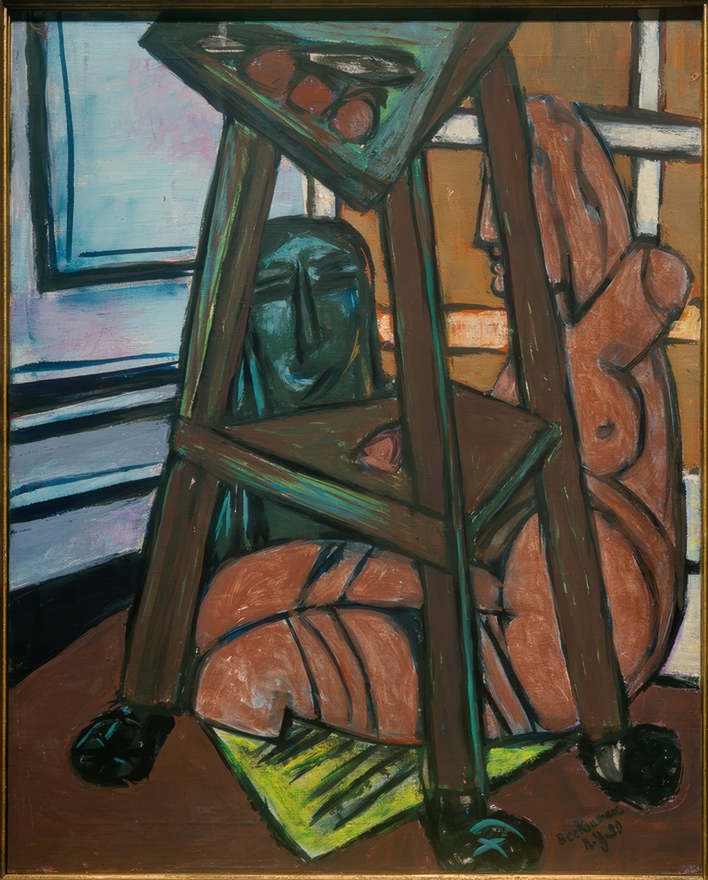 Plaststudie (studiehjørne) af Max Beckmann