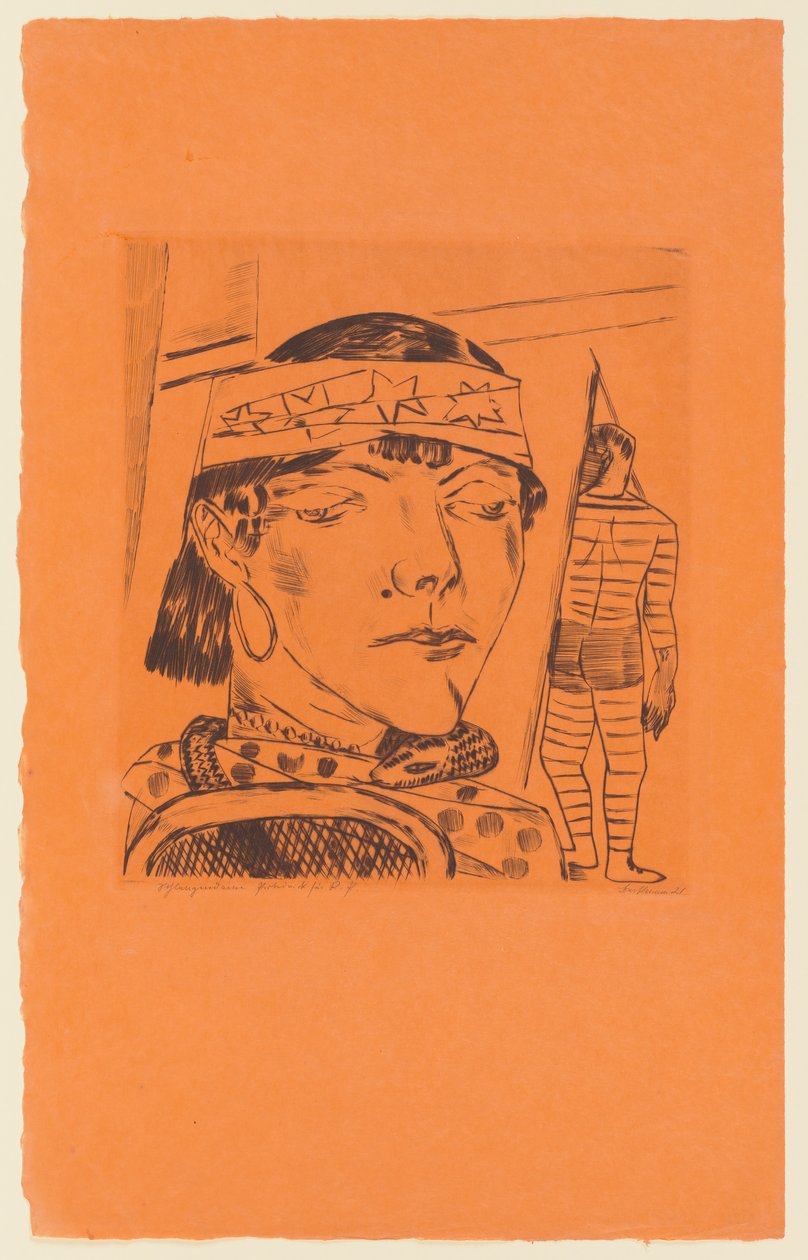 Tafel 10 der Serie: Jährlicher Jahrmarkt af Max Beckmann