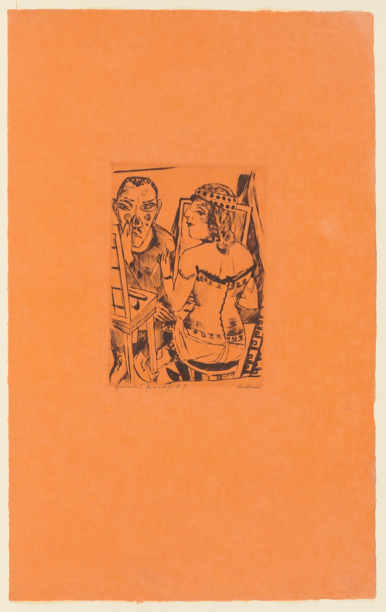 Tafel 2 der Serie: Jährlicher Jahrmarkt af Max Beckmann