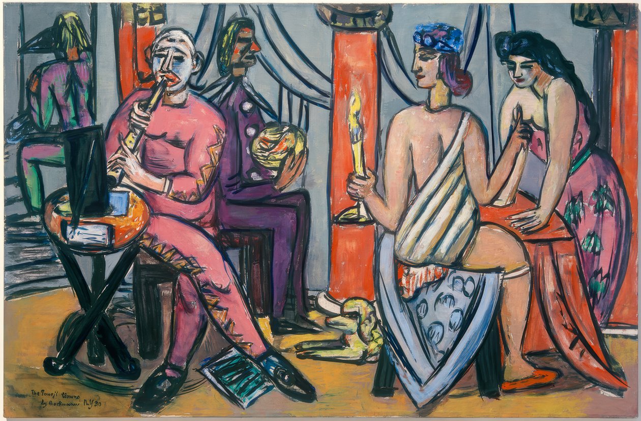 Pompeji-klovne af Max Beckmann
