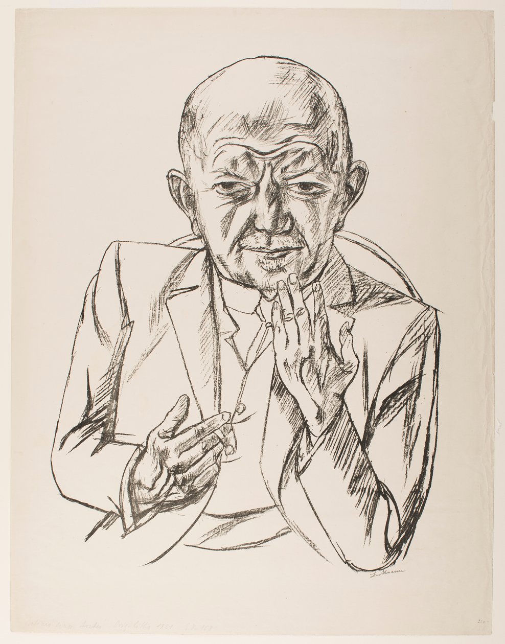 Portræt af dr. Weidner af Max Beckmann