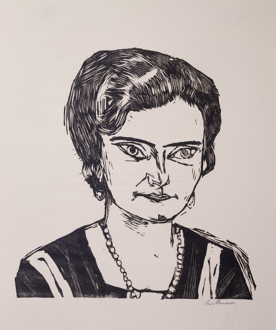Portræt af fru HM (Naila) af Max Beckmann
