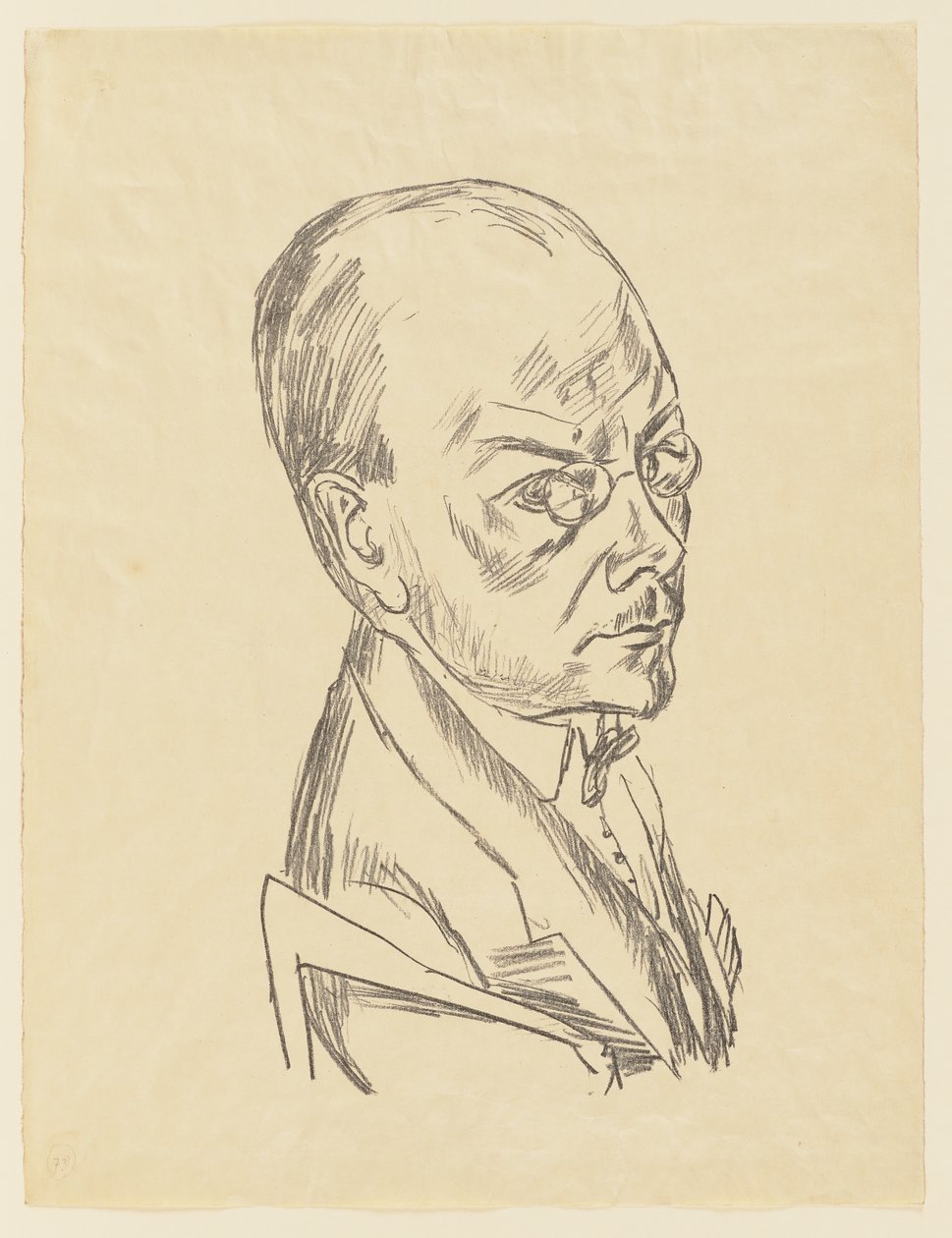 Portræt af Georg Swarzenski af Max Beckmann