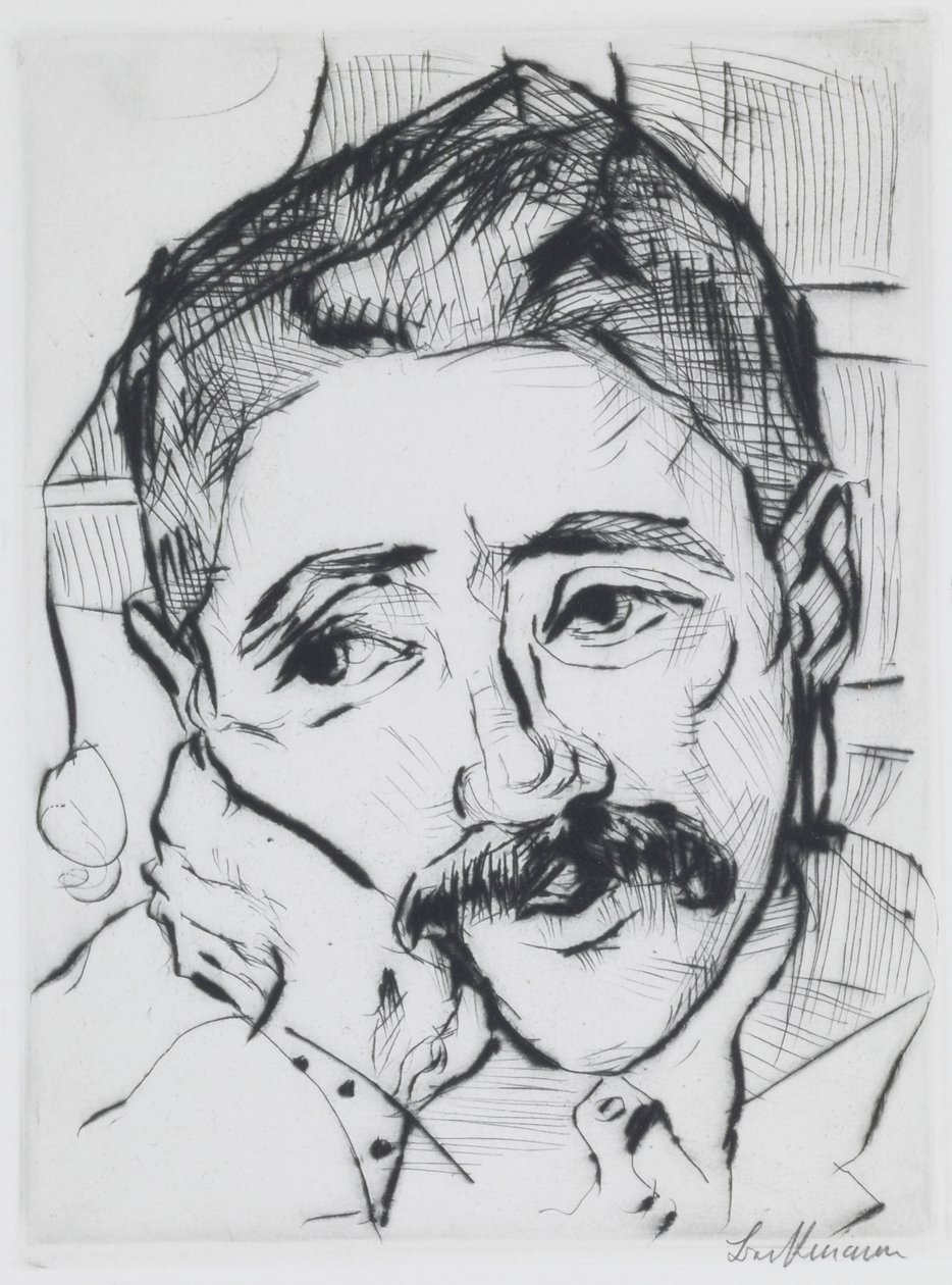 Portræt af Walter Carl af Max Beckmann