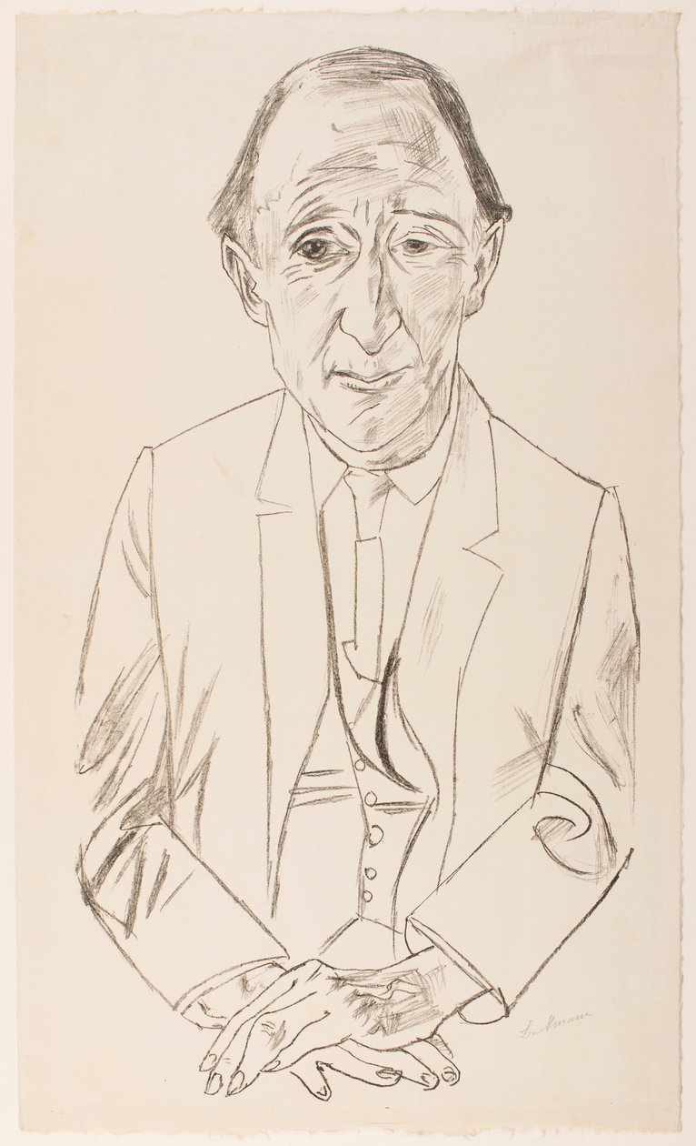 Portræt af komponisten Frederik Delius af Max Beckmann