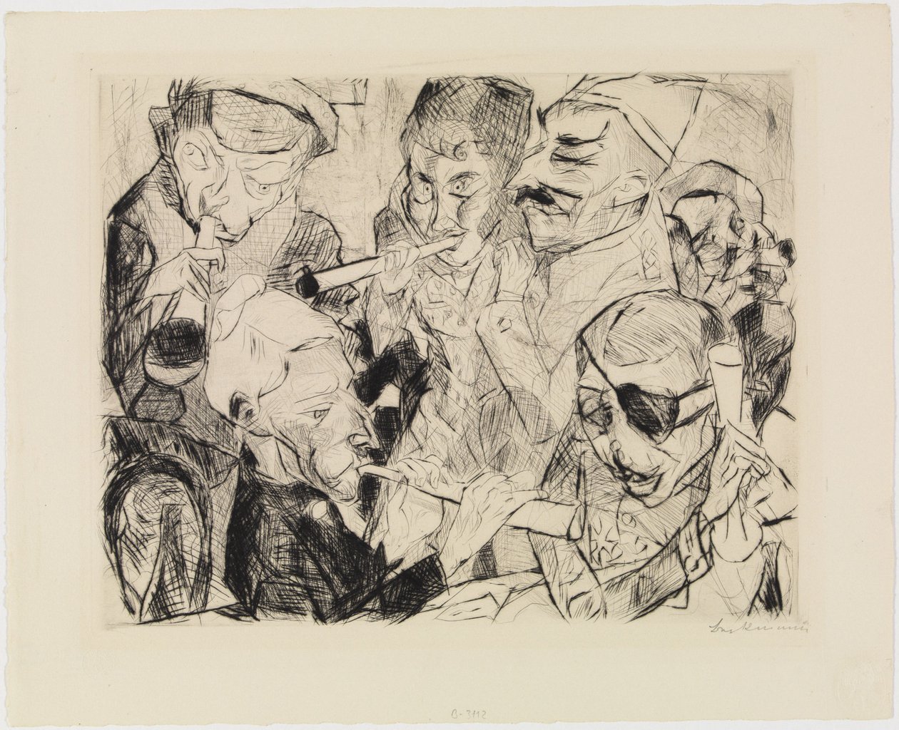 Godt nytår 1917 af Max Beckmann