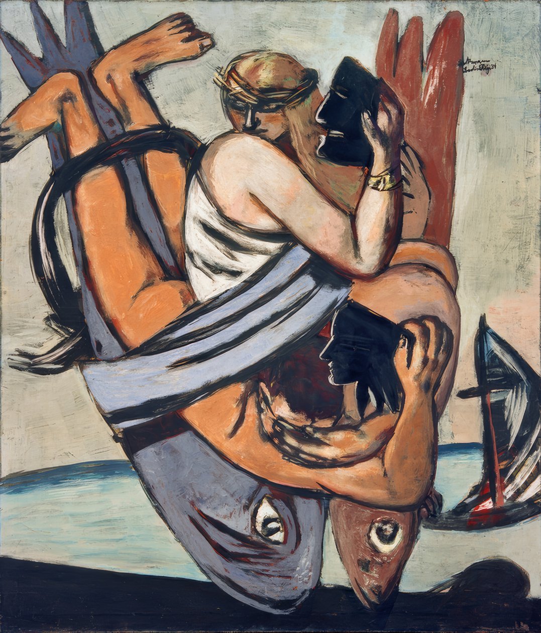Rejse på fisken af Max Beckmann