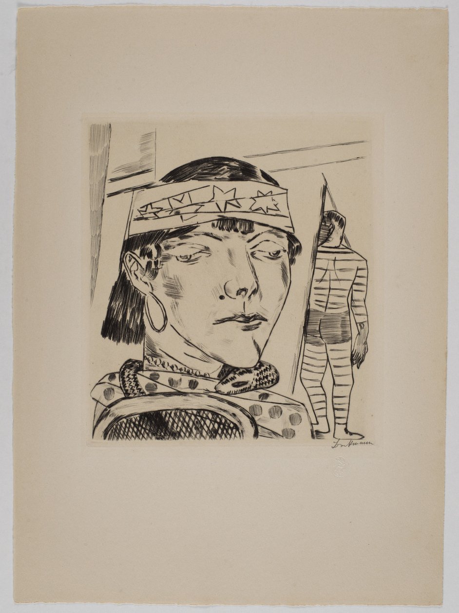 Slangedamen af Max Beckmann