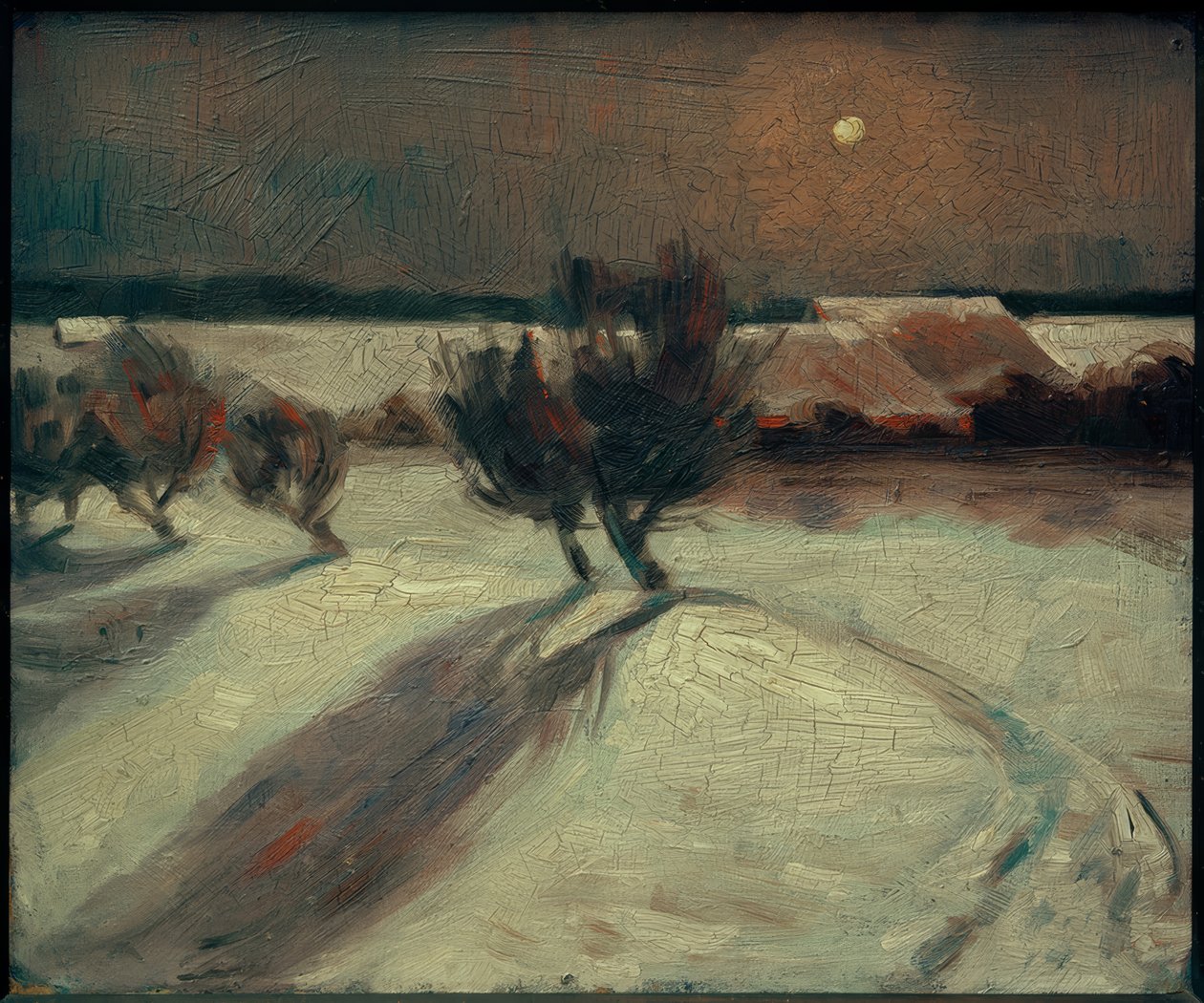 Snelandskab i måneskin af Max Beckmann