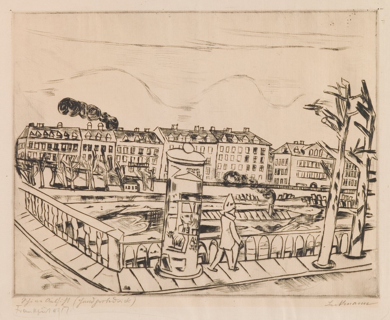 Smuk udsigt (vinterlandskab) af Max Beckmann