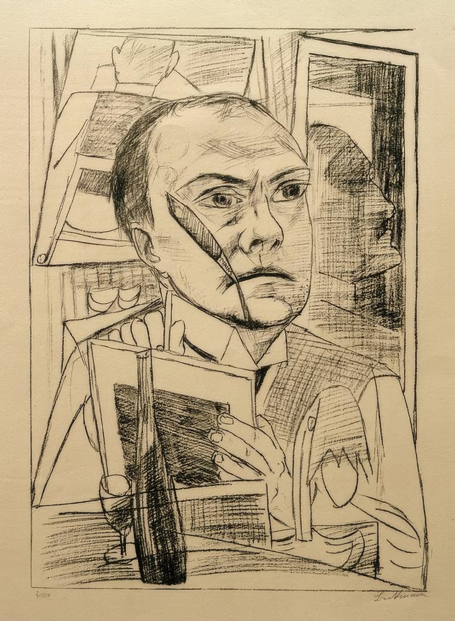 Selv på hotellet af Max Beckmann